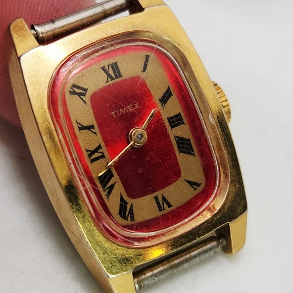 Vtg TimexLadies Manual Wind Up 60s Watch Working Gold Tone  display picture 3